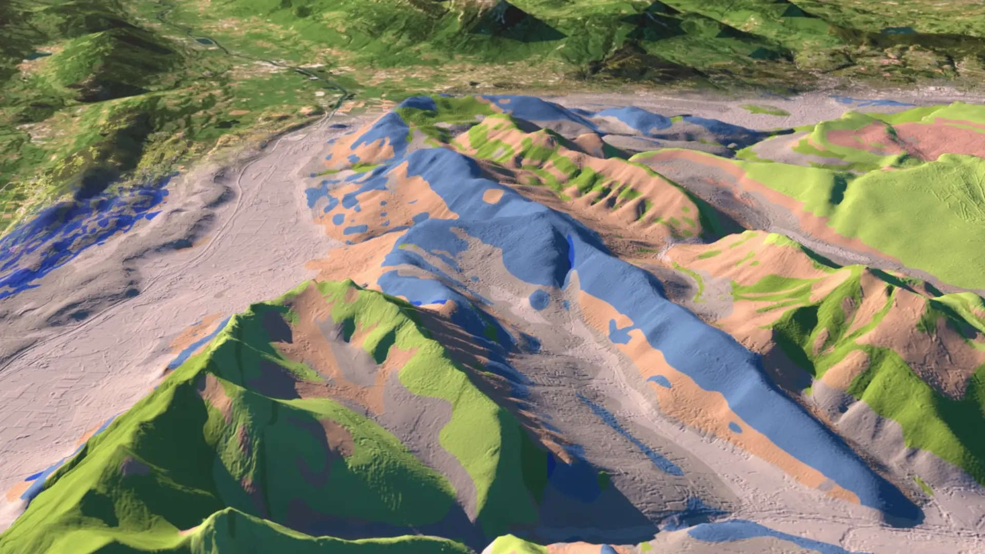 vue 3D satellite, animation de géolocalisation vue 3D satellite, animation de géolocalisation